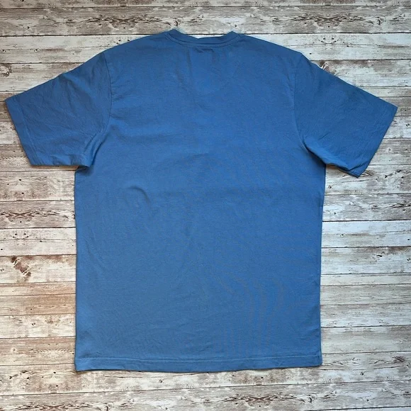 Columbia Men's Short Sleeve Henley II Shirt Landroamer sz Medium Skyler Blue - Picture 5 of 11